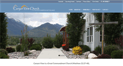 Desktop Screenshot of canyonviewchurch.org
